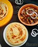 Kerala style Beef fry with Malabar Paratha