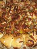 Pull apart hotdog ring