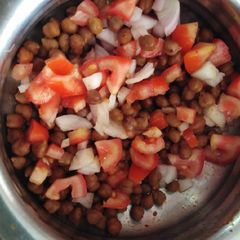 Kala chana chaat A picture of Kala chana chaat.