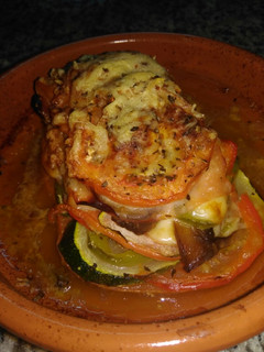Una foto de Milhojas gratinado