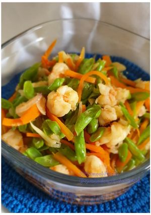 Foto resep Oseng oseng Buncis Wortel Udang