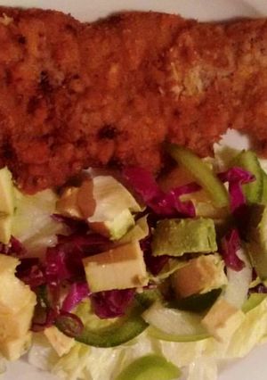 Una foto de Milanesa de res