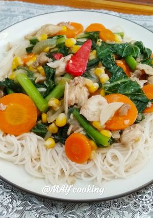 Foto resep Mie soa siram capcay