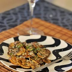 Mushroom pepper fry A picture of Mushroom pepper fry.