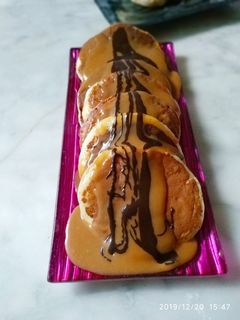 صورة لوصفة 🥞 بان كيك ياباني بصوص الكراميل 🥞