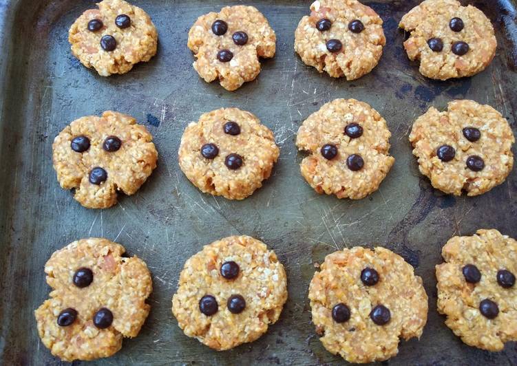 Sweet Potato Oatmeal Chewy Cookies Super Simple (eggless, sugar less, no dairy)