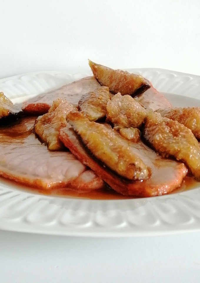Una foto de Cinta de lomo con brevas al Pedro Ximenez