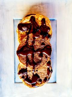 Una foto de Mini pancakes saludables 🥞 de pera y avena 🍐🥣 Hotcakes sin azúcar, sin edulcorante, sin balanza