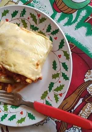 Una foto de Lasaña vegetariana