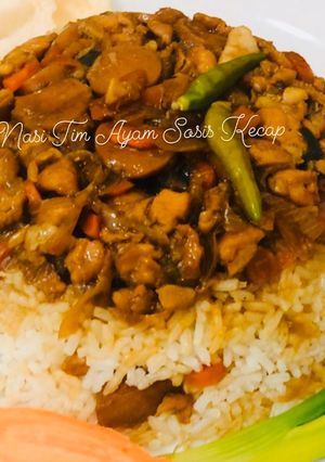 Foto resep Nasi Tim Ayam Sosis Kecap