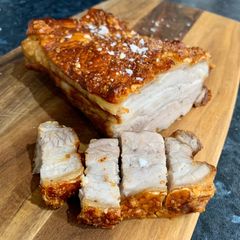 A picture of Airfryer chinese crispy roast pork.