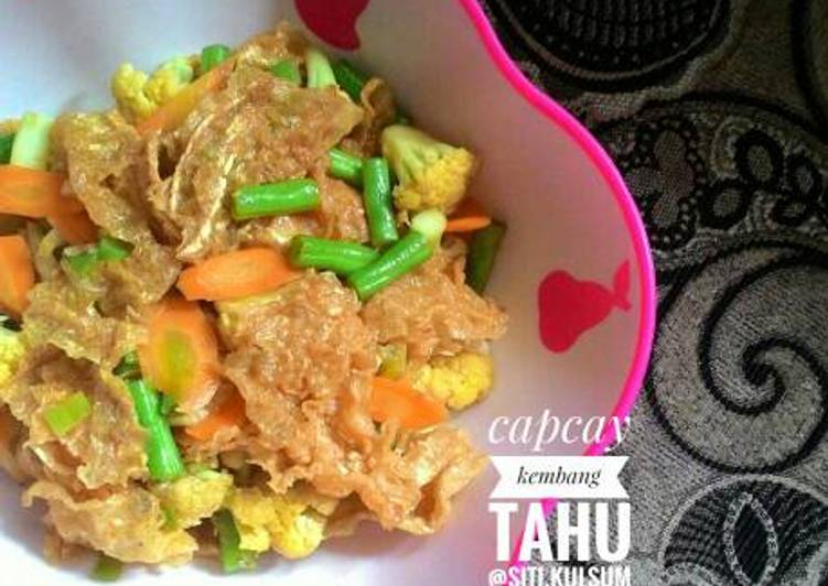 Resep Capcay kembang tahu #pr_capcay yang Bikin Ngiler