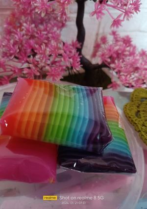 Foto resep Kue Pepe Rainbow