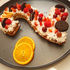A picture of The Number Cake/Tart Cake.