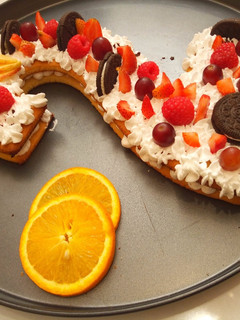 A picture of The Number Cake/Tart Cake.