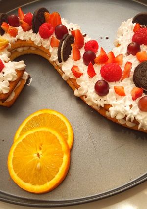 A picture of The Number Cake/Tart Cake.