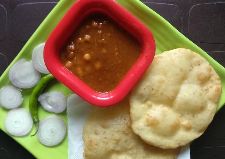 Recipe of Super Quick Homemade Bhature with chole