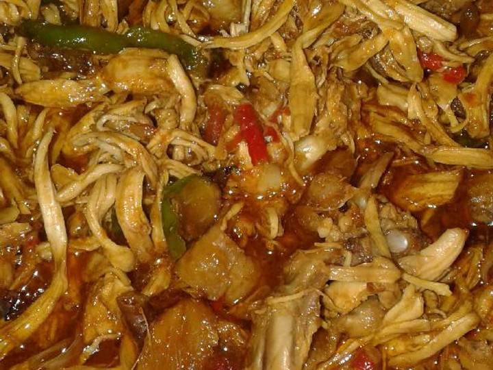 Cara Gampang Menyiapkan Ayam suwir pedas manis yang Enak