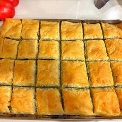 A picture of Spanakopita (Spinach and feta pie).