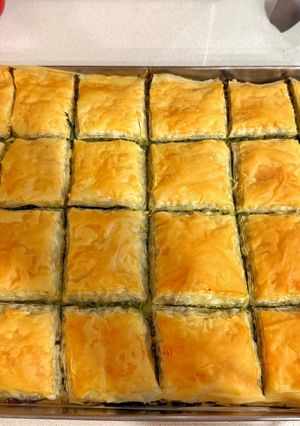A picture of Spanakopita (Spinach and feta pie).