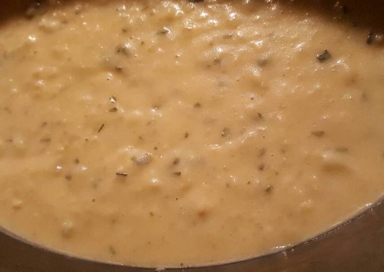 Steps to Make Quick Potato cauliflower and cheese soup