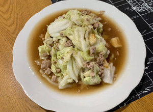 รูปของ ผัดผักกาดขาวหมูสับ