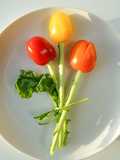 Sweet Spring is Here! Cherry Tomato Tulip Salad 🍅🌷