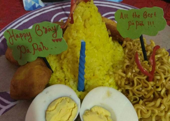 Resep Tumpeng mini ulang tahun Anti Gagal