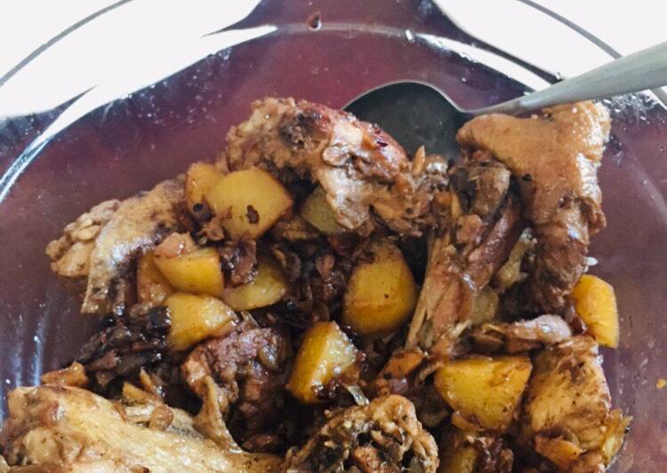 Chicken Adobo with Potato. 