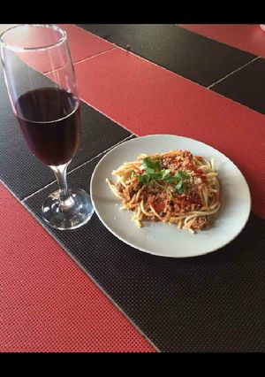 Una foto de Pasta con carne
