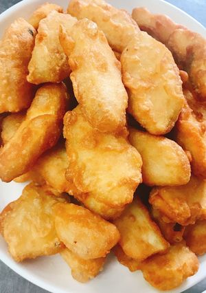 Hình của món Sake chiên giòn.
