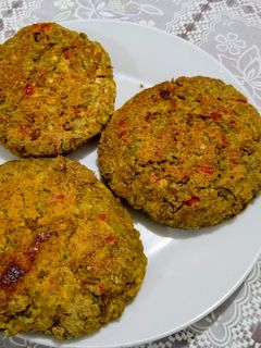 Una foto de Hamburguesas de lentejas rellenas