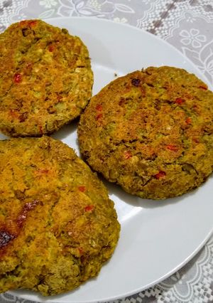 Una foto de Hamburguesas de lentejas rellenas