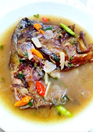 Foto resep 51.Ikan asap masak Asam