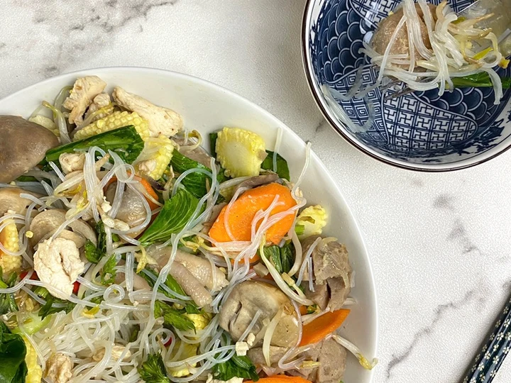 Cara Gampang Membuat Resep Cah Bashohun Ayam Sayur yang Enak Banget