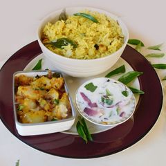 A picture of Coconut Pulao (coconut pilaf).