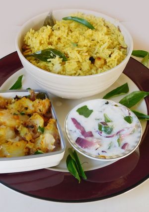 A picture of Coconut Pulao (coconut pilaf).