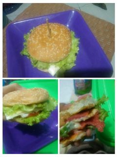 Foto resep Burger Double Cheese n Ham