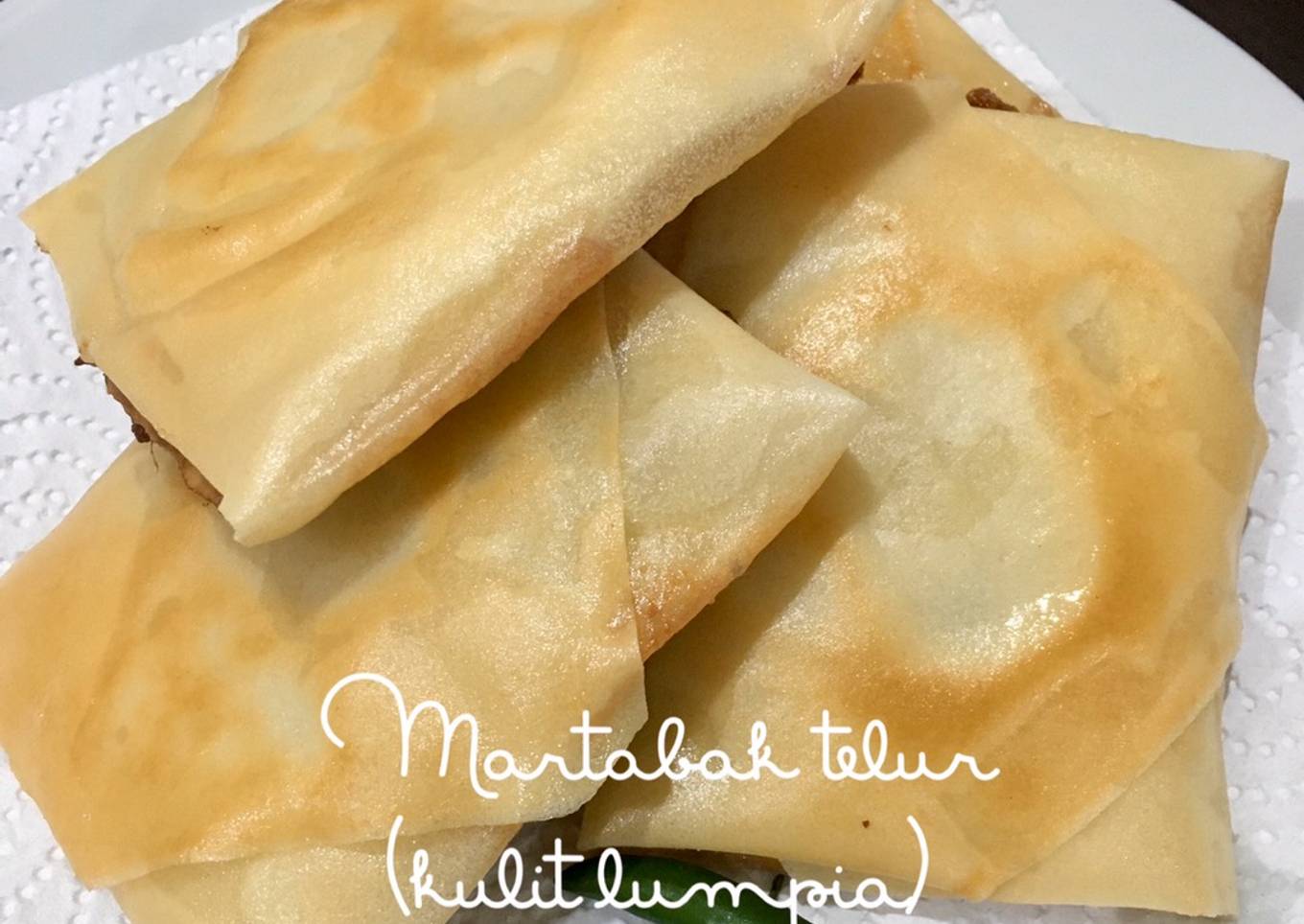Martabak telur (kulit lumpia)