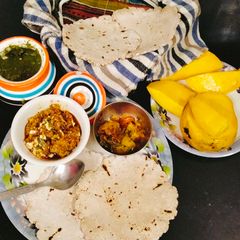 A picture of Barley Roti 😋 Jau ki Roti (paratha 😋).