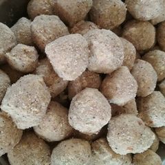 A picture of Nariyal laddu.