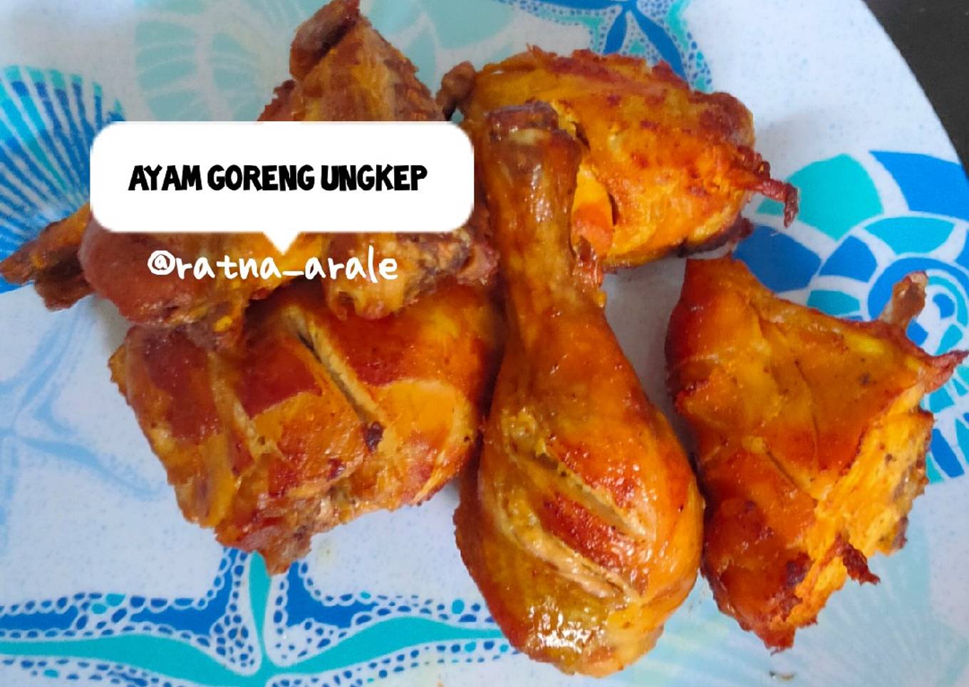 Ayam goreng ungkep bumbu kuning (irit gas)