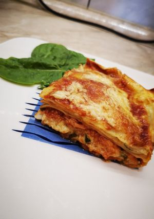 Spenótos lasagne recept fotója