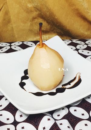 Foto resep Poached pear