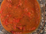 Pimientos asados con salsa de tomate casera de “Carmencita” mi madre❤️❤️❤️