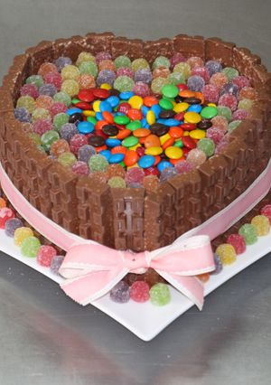 Una foto de Torta dulce corazón