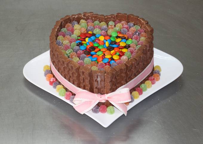 Torta dulce corazón Receta de DebbieCZ- Cookpad