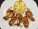 Alitas de pollo asadas al orégano