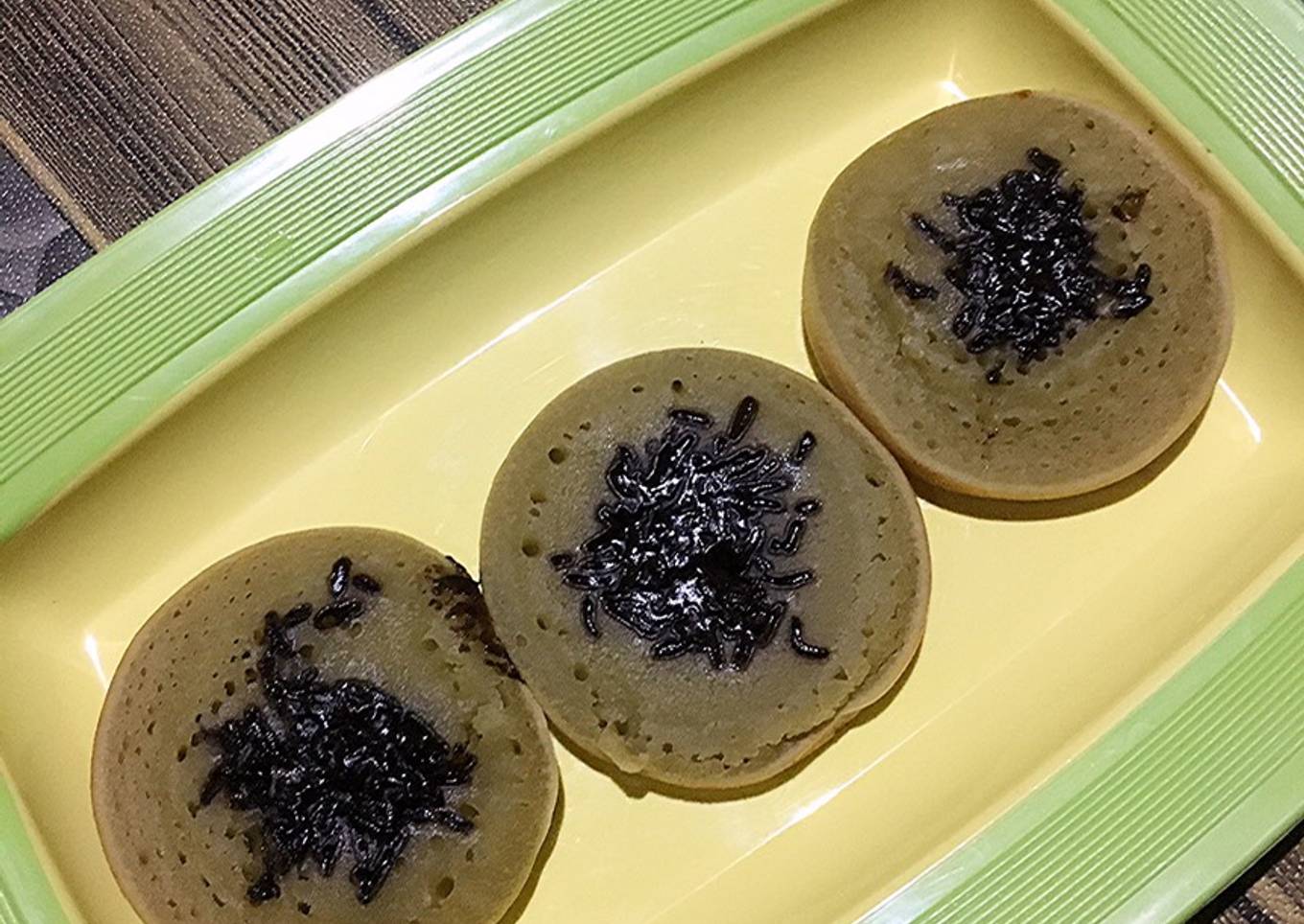 Kue Cubit Matcha tanpa Telur (Eggless)