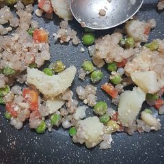 A picture of Sabudana khichdi.